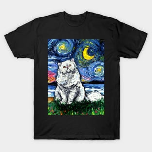 White Persian Night T-Shirt